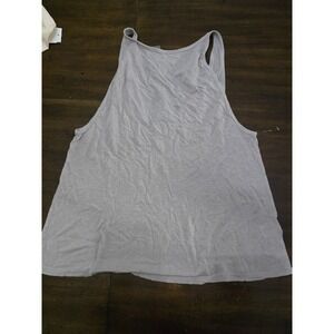 NWT Errant S Tank Top Deep V Back Taupe Linen Blend 125320